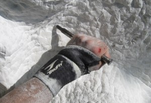 Artist Tony Calderone's hand